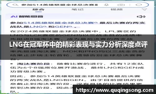 LNG在冠军杯中的精彩表现与实力分析深度点评